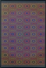 Orange rain by Alberto Biasi contemporary artwork painting