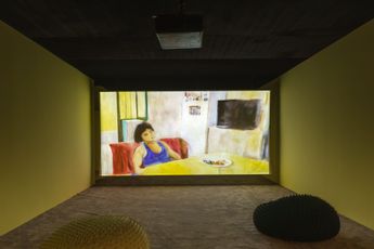Contemporary art exhibition Liu Yi Diffusion Layer at ShanghART WB Central Shanghai West Bund China