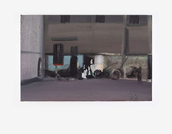 A Courtyard by Merlin James contemporary artwork Painting