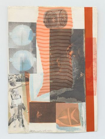 Arcanum II by Robert Rauschenberg contemporary artwork textile works on paper
