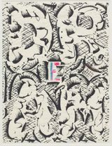 Large Word Drawing 32 by Lucas Samaras contemporary artwork drawing painting works on paper