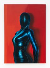 Black Phtalo Magenta Suit by Rodolpho Parigi contemporary artwork painting