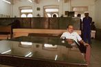Visitor Bombay Dyeing Office Bombay by Raghubir Singh contemporary artwork Photography