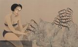 Plucked by Hayv Kahraman contemporary artwork painting