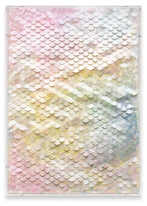 Healer Scrolls Golden Rays Luxury by Pamela Rosenkranz contemporary artwork Works on Paper