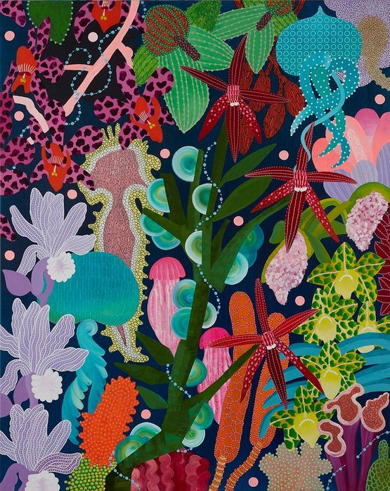 Oasis by Michael McHugh contemporary artwork Painting