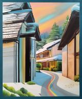 Hey Well Ride Along by Liane Chu contemporary artwork painting