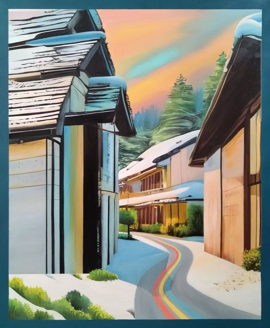 Hey Well Ride Along by Liane Chu contemporary artwork Painting