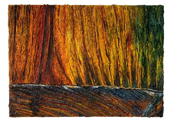 Rocks at the Beginning III by Tamara Haddad contemporary artwork Painting
