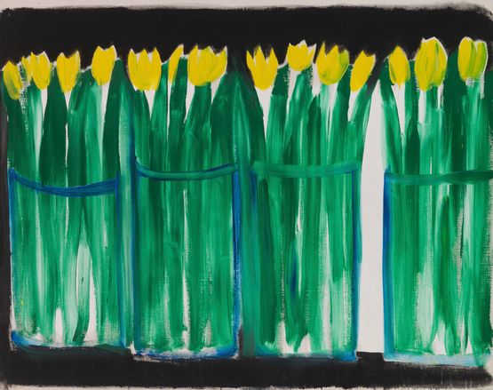 Gelbe Tulpen by Karl Horst Hodicke contemporary artwork Painting