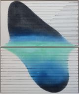 Chinese Mountains  Grotto Mountains Series Inspired by Dunhuang Cave 428  Meditation on the Eastern Wall of the Northern Vault Slope No.069 by Cai Guangbin contemporary artwork works on paper