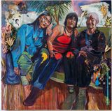 What She SawWhere She Went by Gisela Mcdaniel contemporary artwork mixed media painting