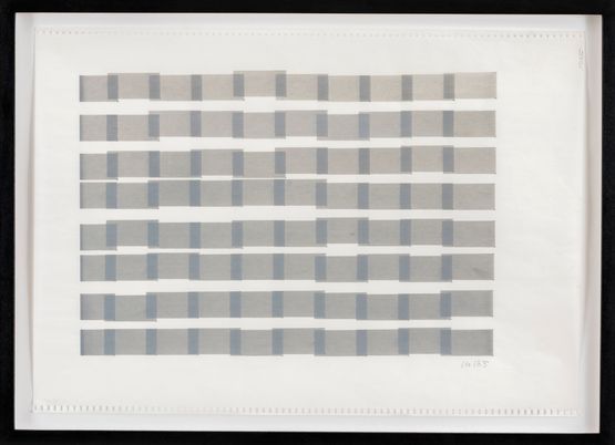 8 Colonnes by Vera Molnar contemporary artwork Drawing