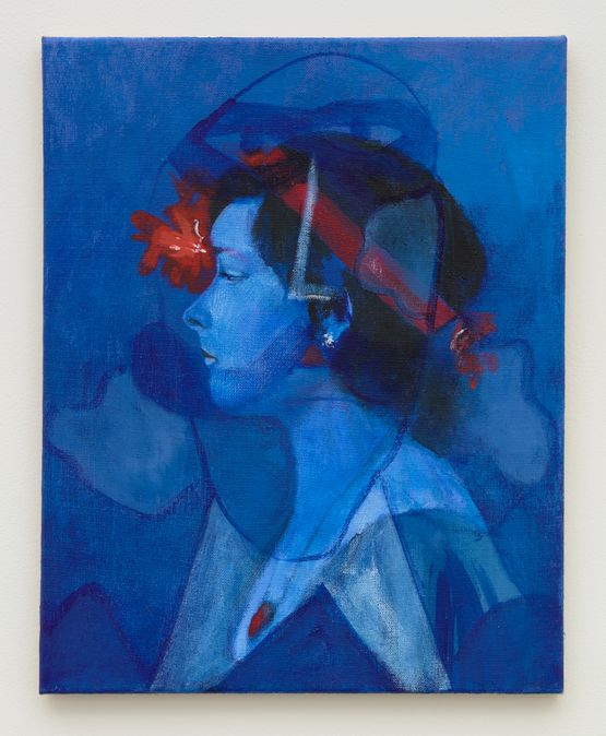 Blue Gaze by Joshua Petker contemporary artwork Painting