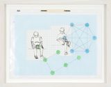 Informationsfilter Knotenpunkte Netzwerktopologien Feldstudien by Rosmarie Lukasser contemporary artwork drawing works on paper