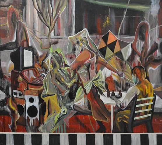 My Way by Rodel Tapaya contemporary artwork Painting