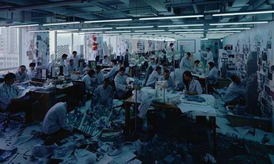 Work Work Work by Wang Qingsong contemporary artwork Photography