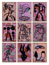 The Nonuple of Seeking the Truth Is Far More Dangerous than Searching after the Beautiful by Memed Erdener contemporary artwork painting works on paper