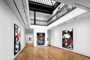Contemporary art exhibition Michael Ray Charles Afrochemistry at Templon 28 Grenier Saint-Lazare Paris France