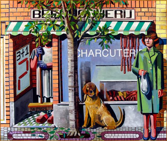 Beenhouwerij by Kristof Santy contemporary artwork Painting