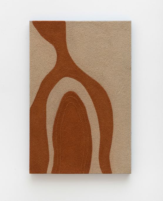 Areia Branca e dende da serie Rastros White sand and palm oil from the Trails series by Gabriella Marinho contemporary artwork Mixed Media