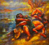 Light and Shadow Series by Luo Zhongli contemporary artwork painting