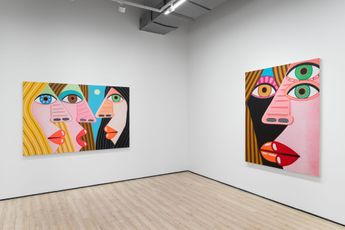 Contemporary art exhibition Brian Calvin Crosstalk at Almine Rech Shanghai China