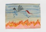 Al-buraq come save us by Chioma Ebinama contemporary artwork painting works on paper