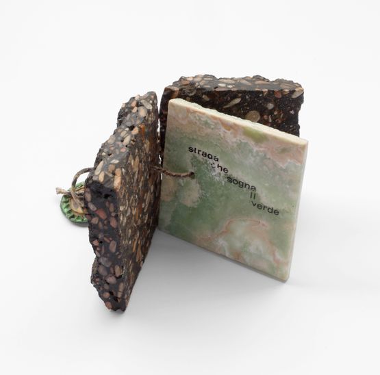 The road that dreams of green by Mirella Bentivoglio contemporary artwork Sculpture