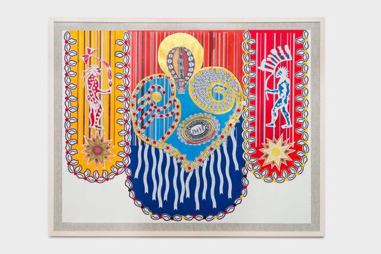 Cortejo Afro 50 anos de blocos Afros by Alberto Pitta contemporary artwork Works on Paper