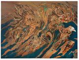 Crooning by Amitesh Shrivastava contemporary artwork painting works on paper
