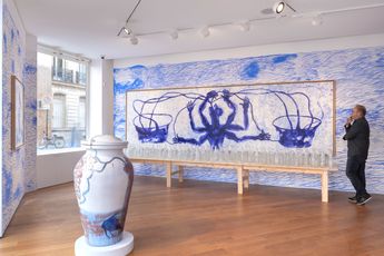 Contemporary art exhibition Barthelemy Toguo Water is a Right at Galerie Lelong 38 Avenue Matignon Paris France