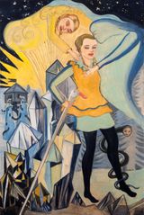 Der erste Schritt by Rosa Loy contemporary artwork painting