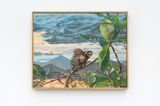 Macaco con Caracol gigante africano Callithrix jacchus con Achatina fulica by Alberto Baraya contemporary artwork painting