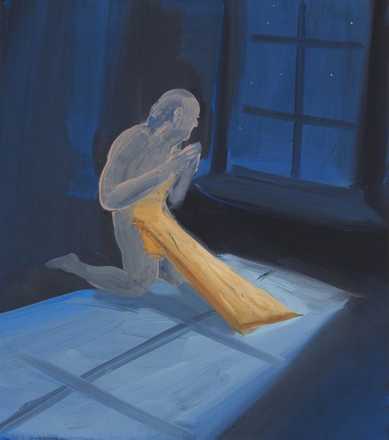 Real Boy and Plank by Tala Madani contemporary artwork Painting