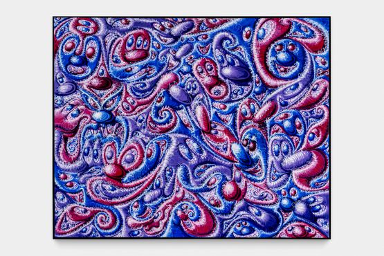 HAIRY BLOBZ by Kenny Scharf contemporary artwork Painting