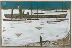 Frozen Estuary - Off Chatham 1895 Version Y by Billy Childish contemporary artwork Painting