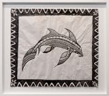 FishnChips Tapa Elephant Fish by Isabella Lepoamo contemporary artwork works on paper