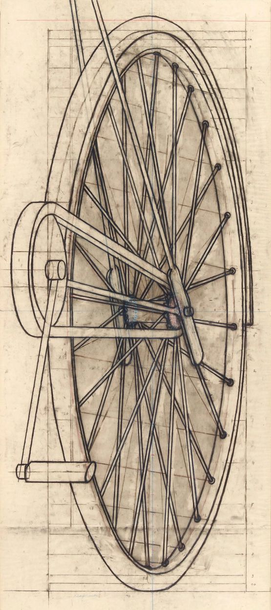 Studie zu Schicksal by Konrad Klapheck contemporary artwork Works on Paper