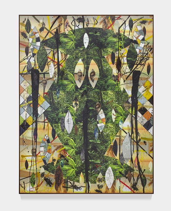 Untitled Escape Collage by Rashid Johnson contemporary artwork Mixed Media