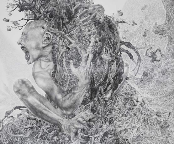 Tree of Ogres Children by Kumazawa Mikiko contemporary artwork Drawing