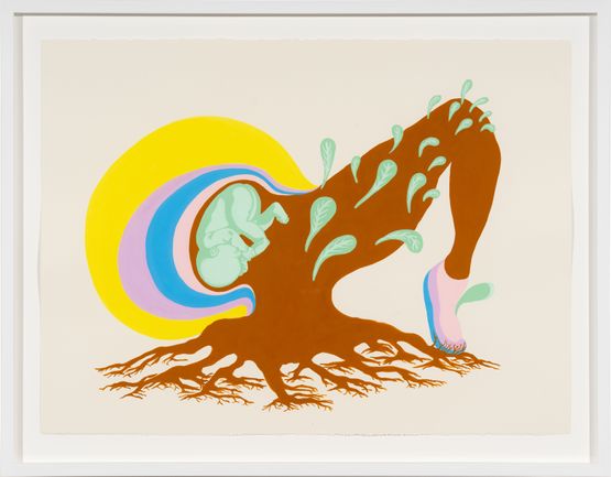 Arboreal Offspring by Patricia Piccinini contemporary artwork Works on Paper
