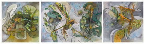 La Nature Unie by Roberto Matta contemporary artwork Painting