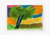 LOlivier by Etel Adnan contemporary artwork textile