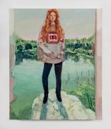 Green Lake by Janet Werner contemporary artwork painting