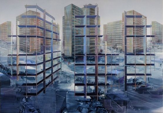 Laisse Beton by Driss Ouadahi contemporary artwork Painting
