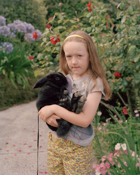 Girl with rabbit Havelock North by Harry Culy contemporary artwork Photography