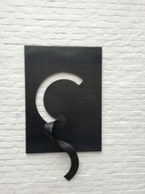 Relief Halbkreis Relief semicircle by Peter Schwickerath contemporary artwork sculpture