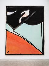 A Bird Flying Through a Tunnel by Matt Connors contemporary artwork painting