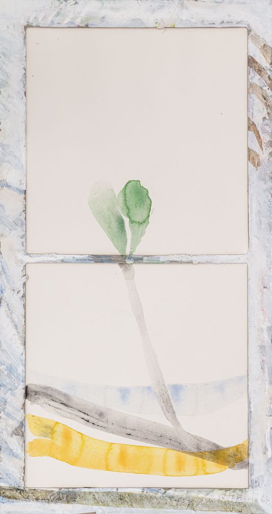 Fensterbild Stained Glass by Gerhard Hoehme contemporary artwork Works on Paper